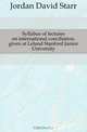 Syllabus of lectures on international conciliation, given at Leland Stanford Junior University, David Starr Jordan 