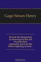 Recent developments in drawing by the aid of projection apparatus used on the house lighting system .., Gage Simon Henry 