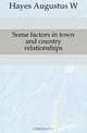 Some factors in town and country relationships, Hayes Augustus W 