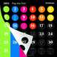 2013 Pop the Dot Wall Calendar Classic Black, 
