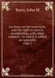 Lectures on the covenants and the right to church membership, John M. Berry 