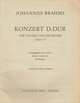 Johannes Brahms: Konzert D-Dur fur Violine und Orchester: Opus 77, Johannes Brahms 