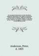 An inaugural dissertation on the diarrhoea infantum, Peter Anderson 