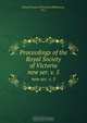 Proceedings of the Royal Society of Victoria, Melbourne 