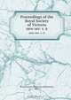 Proceedings of the Royal Society of Victoria, Melbourne 