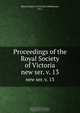 Proceedings of the Royal Society of Victoria, Melbourne 