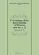 Proceedings of the Royal Society of Victoria, Melbourne 