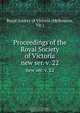 Proceedings of the Royal Society of Victoria, Melbourne 