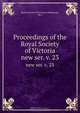 Proceedings of the Royal Society of Victoria, Melbourne 