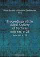 Proceedings of the Royal Society of Victoria, Melbourne 