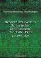 Berichte, Verein Schlesischer Ornithologen 