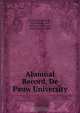 Alumnal Record, De Pauw University, De Pauw University 