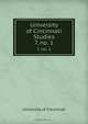 University of Cincinnati Studies, 