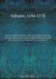 Oeuvres completes de Voltaire : avec notice, prefaces, variantes, table analytique, les notes de tous les commentateurs et des notes nouvelles, conforme pour le texte a l