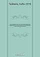 Oeuvres completes de Voltaire : avec notice, prefaces, variantes, table analytique, les notes de tous les commentateurs et des notes nouvelles, conforme pour le texte a l