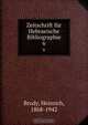 Zeitschrift fur Hebraeische Bibliographie, Heinrich Brody 