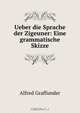 Ueber die Sprache der Zigeuner: Eine grammatische Skizze, Alfred Graffunder 