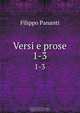 Versi e prose, Filippo Pananti 