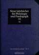 Neue Jahrbucher fur Philologie und Paedogogik, 