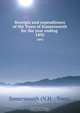 Receipts and expenditures of the Town of Somersworth for the year ending ., 