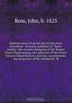 Reminiscences from the life of John Ross microform : formerly publisher of "Ross