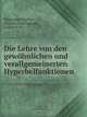 Die Lehre von den gewohnlichen und verallgemeinerten Hyperbelfunktionen, Siegmund Gunther 
