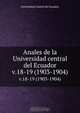 Anales de la Universidad central del Ecuador., 