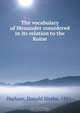The vocabulary of Menander considered in its relation to the Koine, Donald Blythe Durham 