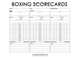 Boxing Scorecards: For Scoring Professional Boxing Bouts, Joe Dolan 