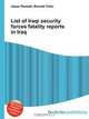 List of Iraqi security forces fatality reports in Iraq, Jesse Russel 