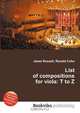 List of compositions for viola: T to Z, Jesse Russel 