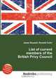 List of current members of the British Privy Council, Jesse Russel 