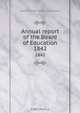 Annual report of the Board of Education, Massachusetts. Board of Education 