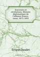 Souvenirs et re?ve?lations. Histoire diplomatique de l