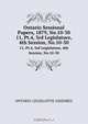Ontario Sessional Papers, 1879, No.10-30, Ontario. Legislative Assembly 