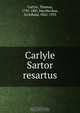 Carlyle Sartor resartus, Thomas Carlyle 
