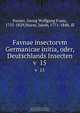 Favnae insectorvm Germanicae initia, oder, Deutschlands Insecten, Georg Wolfgang Franz Panzer 