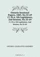 Ontario Sessional Papers, 1885, No.35-69, Ontario. Legislative Assembly 