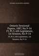 Ontario Sessional Papers, 1887, No.9-14, Ontario. Legislative Assembly 