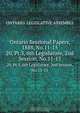 Ontario Sessional Papers, 1888, No.11-15, Ontario. Legislative Assembly 