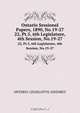 Ontario Sessional Papers, 1890, No.19-27, Ontario. Legislative Assembly 