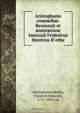 Aristophanis comoediae. Recensuit et annotatione instruxit Fridericus Henricus B?othe, Bothe Aristophanes 