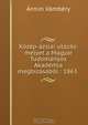 Kozep-azsiai utazas: melyet a Magyar Tudomanyos Akademia megbizasabol : 1863 ., Armin Vambery 