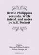 Oratio Philippica secunda. With introd. and notes by A.G. Peskett, Marcus Tullius Cicero 