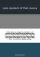 Information to emigrants microform : an account of the island of Prince Edward, with practical advice to those intendig to emigrate; and some observations on the Cape of Good Hope, New South Wales, Canada, and the Red River : to which are added, sailing, Late resident of that colony 