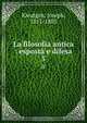 La filosofia antica : esposta e difesa, Joseph Kleutgen 