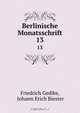 Berlinische Monatsschrift, Friedrich Gedike 
