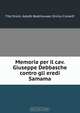 Memoria per il cav. Giuseppe Debbasche contro gli eredi Samama, Tito Orsini 
