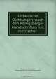 Littauische Dichtungen: nach den Konigsberger Handschriften mit metrischer ., Kristijonas Donelaitis 