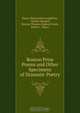 Boston Prize Poems and Other Specimens of Dramatic Poetry, Henry Wadsworth Longfellow 